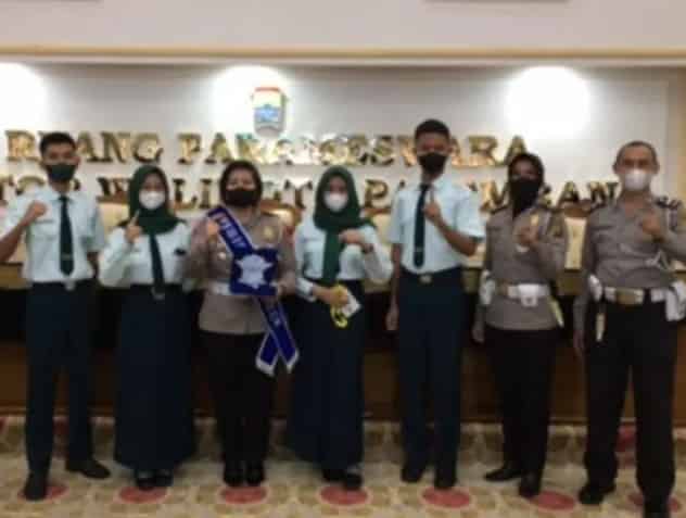 Najmi, Fahira dan Alfina Terpilih Jadi Duta Lalu Lintas Kota Palembang 2022